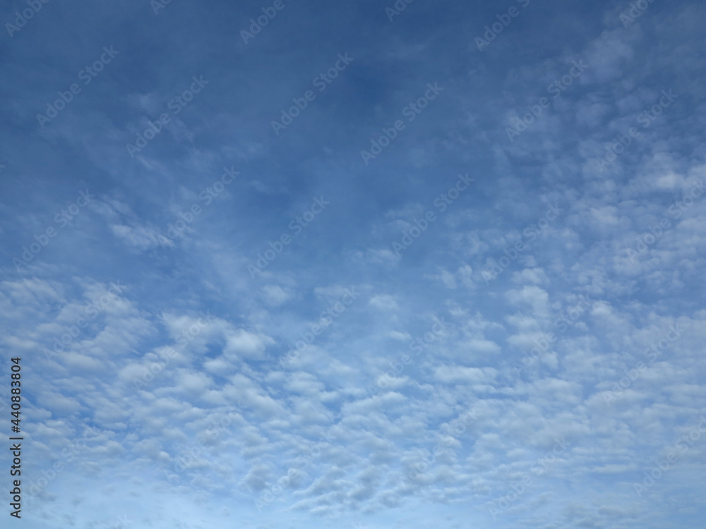 view of blue sky background