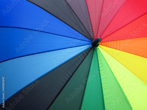 perspective of multicolored umbrella texture