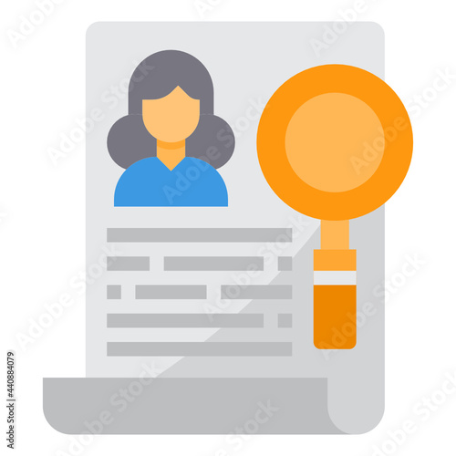 Resume flat icon