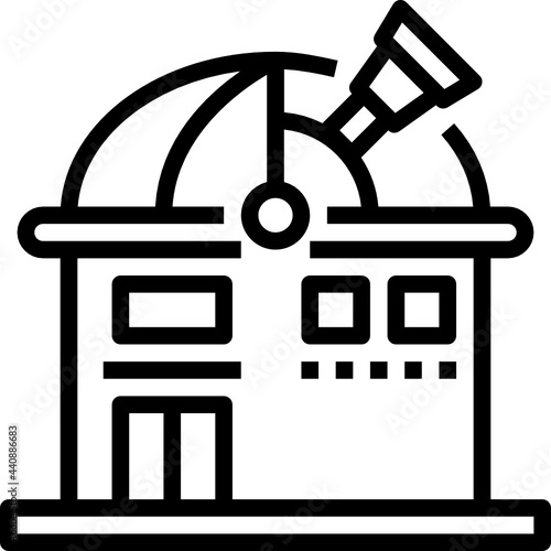 observatory outline icon