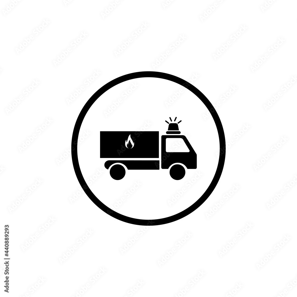 Fire station icon, FIRE DEPARTMENT ICON, fire services icon in circle Fire station icon, FIRE DEPARTMENT ICON, fire services icon in circle