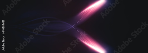 Dark red and glow particle abstract background. 3D rendering