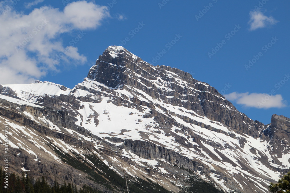 Dusting Of Snow On Mountain, Banff National Park, Alberta Dusting Of Snow On Mountain, Banff National Park, Alberta