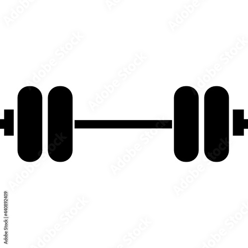 weight training glyph icon