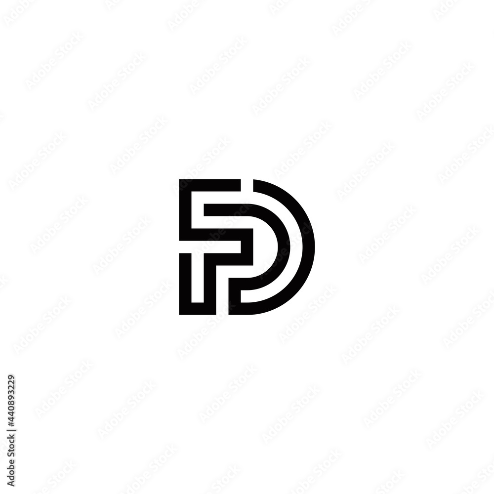 f d fd df initial logo design vector template f d fd df initial logo design vector template