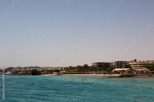 View to the shore of Red sea