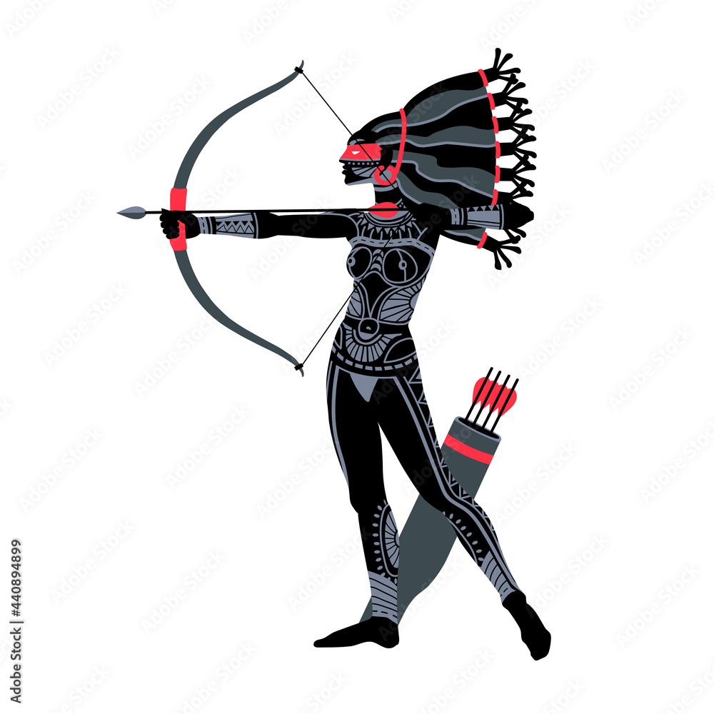 Artemis Silver Bow And Arrow