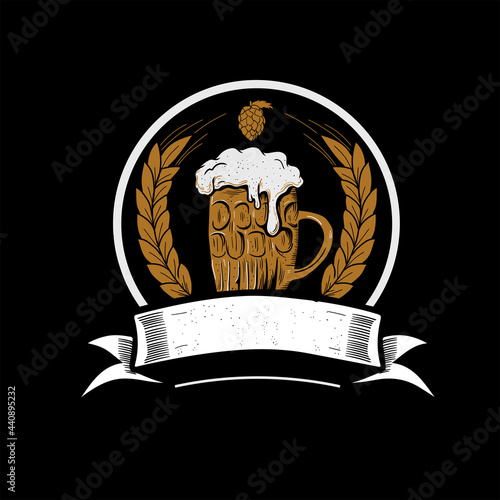 craft beer logo vintage