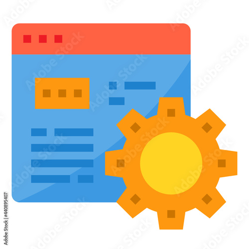 Web Hosting flat icon