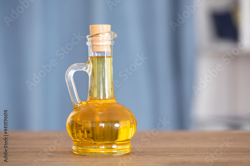 A bottle of cooking oil
