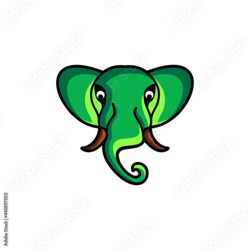 Simple Mascot Vector Logo Design of Elephant