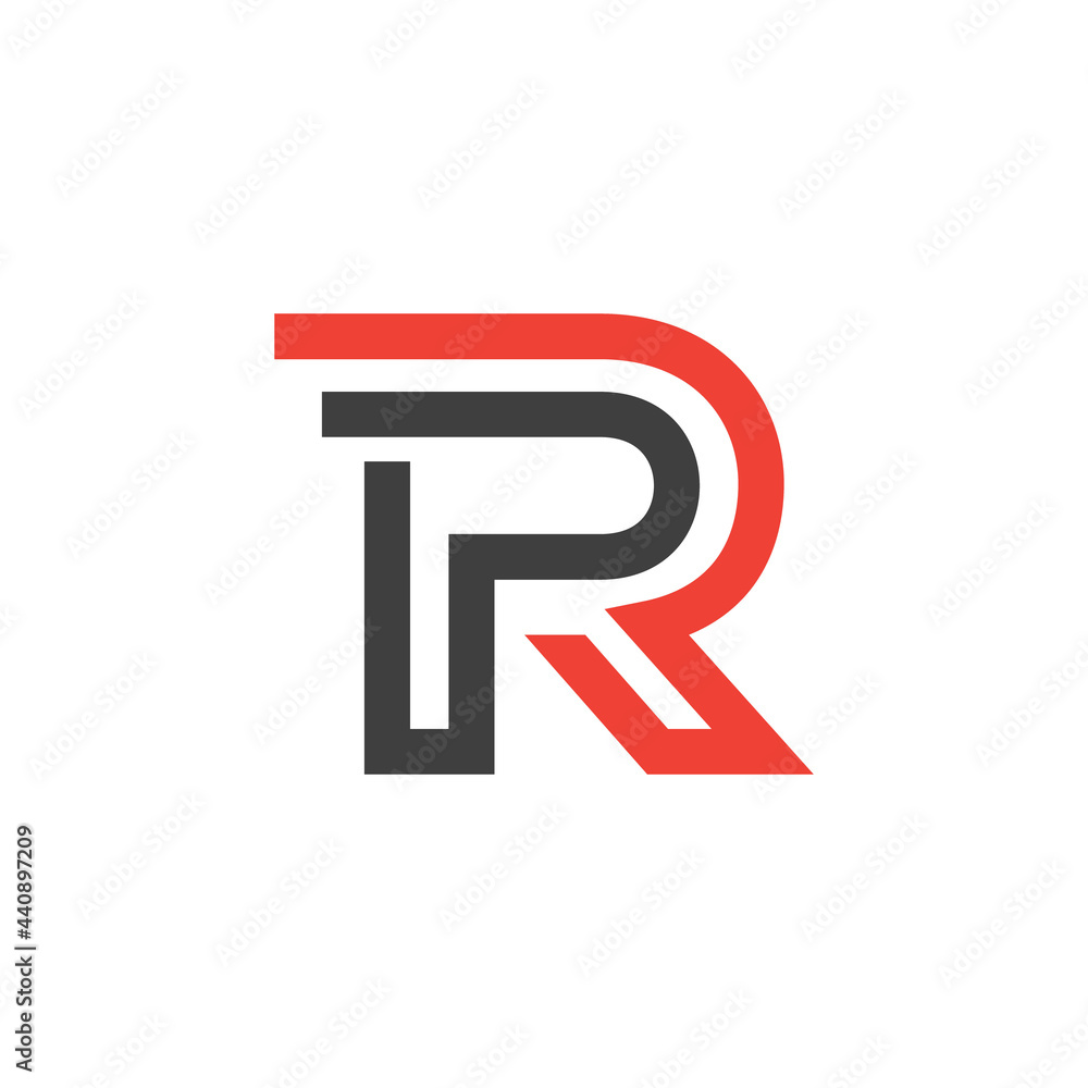 Logo Initial letter P and R. Abstract emblems, design concepts, logos, logotype elements Logo Initial letter P and R. Abstract emblems, design concepts, logos, logotype elements