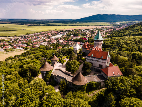 Картината върху платно Smolenice castle, Little Carpathians, Slovakia. Trnava region