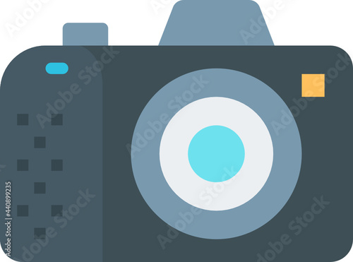 dslr camera flat icon