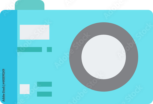 compact camera flat icon