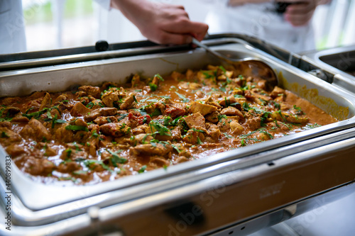 Authentic Indian food close up