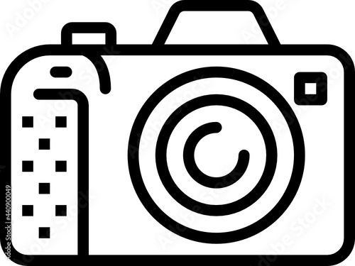 dslr camera outline icon
