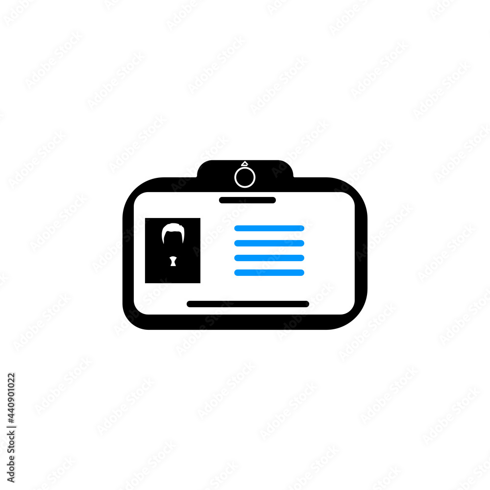 Creative ID card icon Creative ID card icon