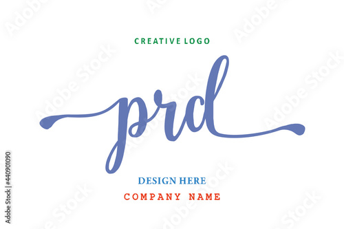 PRD lettering logo is simple, easy to understand and authoritative