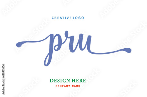 PRU lettering logo is simple, easy to understand and authoritative