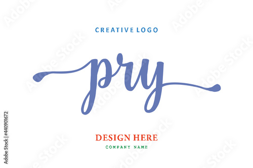 PRY lettering logo is simple, easy to understand and authoritative