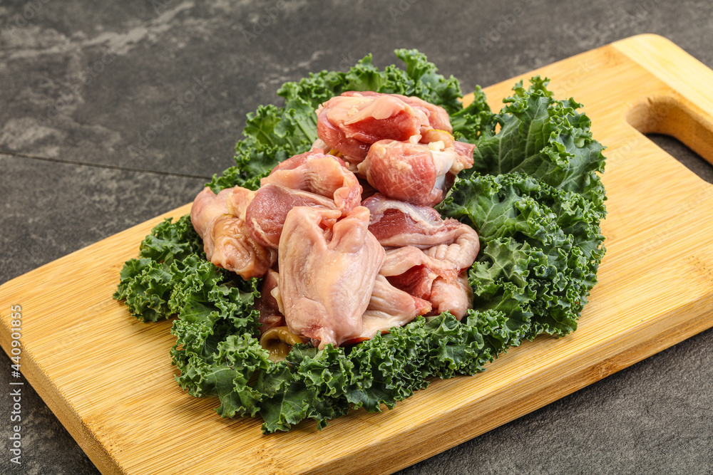 Raw chicken stomach for cooking Raw chicken stomach for cooking