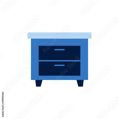 Antique cabinet furniture icon in color icon, isolated on white background 