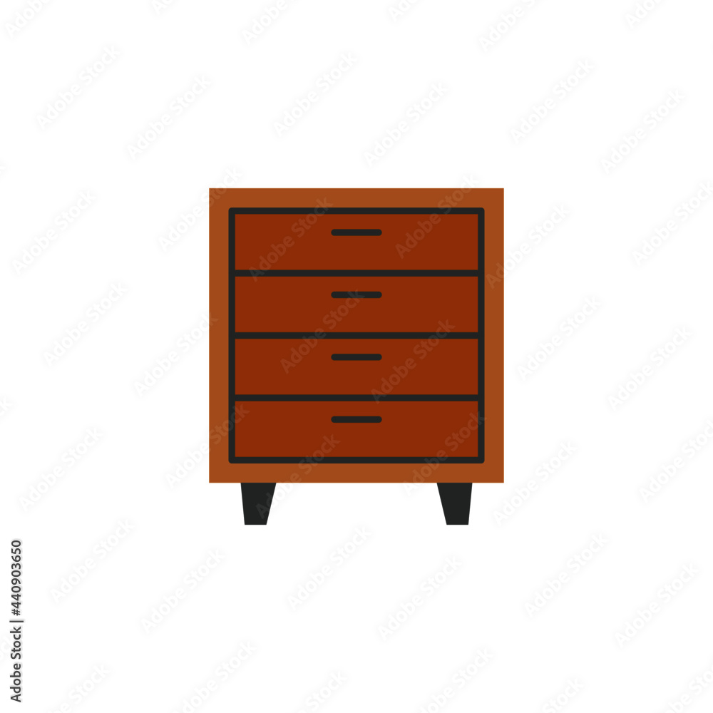 Antique cabinet furniture icon in color icon, isolated on white background Antique cabinet furniture icon in color icon, isolated on white background