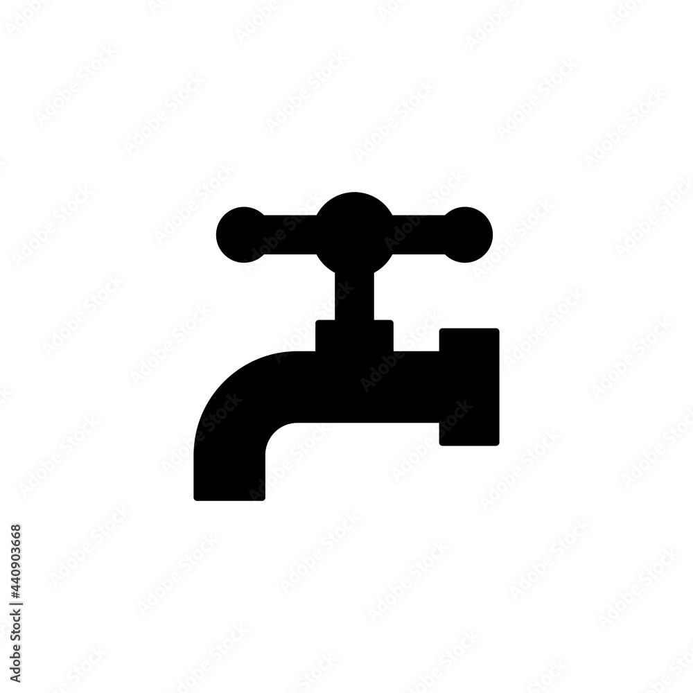 drop tap, water icon in solid black flat shape glyph icon, isolated on white background drop tap, water icon in solid black flat shape glyph icon, isolated on white background