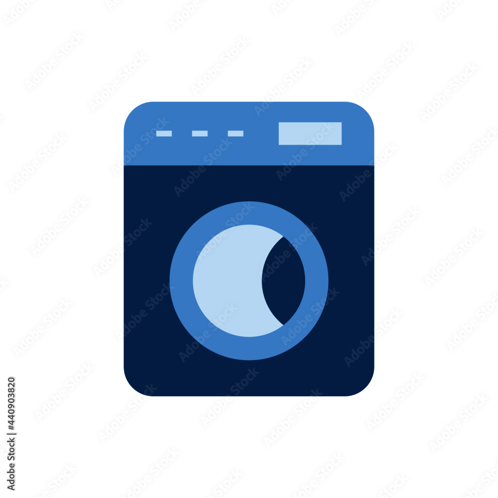 laundry machine icon in color icon, isolated on white background 