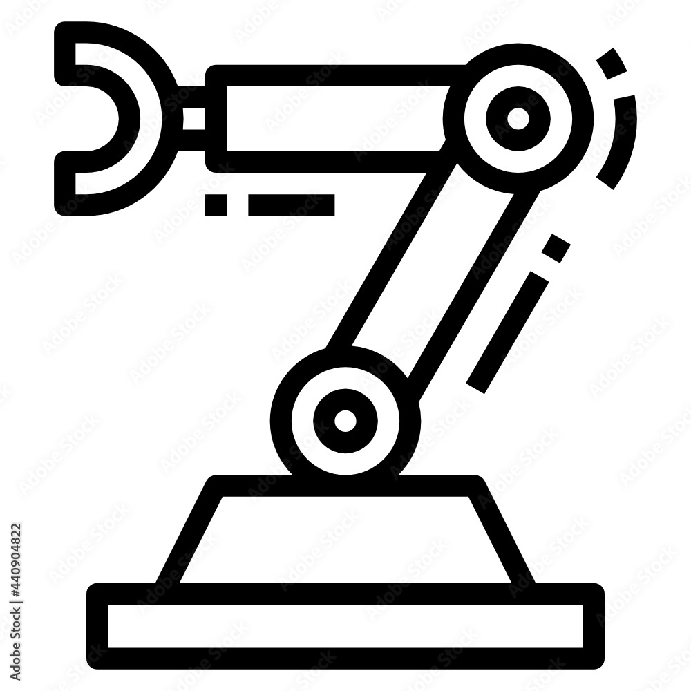 Robotics Arm outline icon