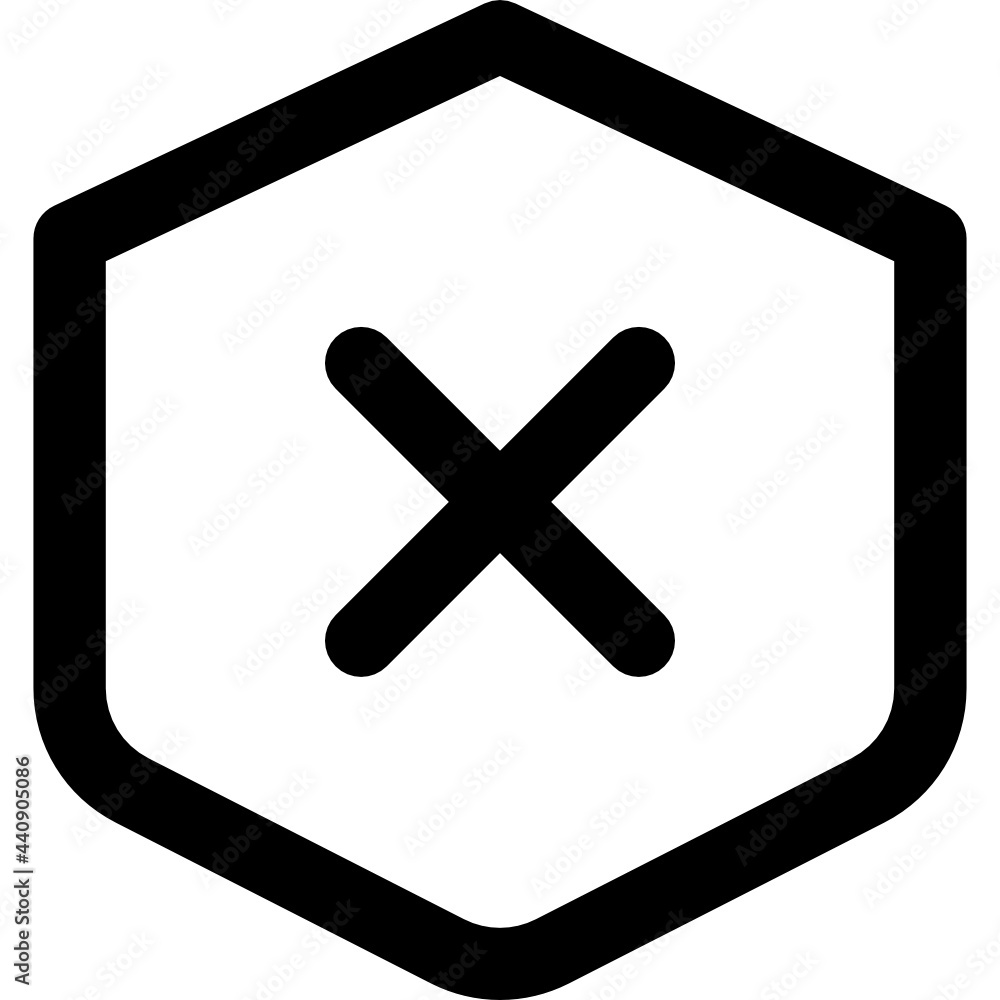 Obraz premium unsafe icon vector