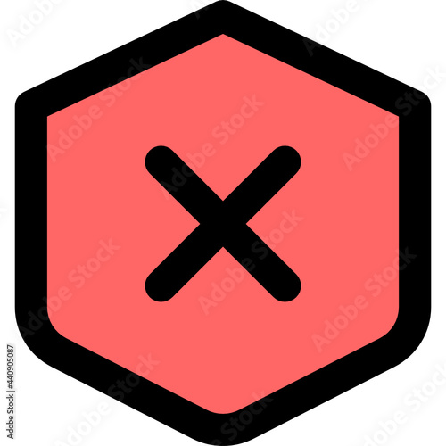 unsafe icon vector