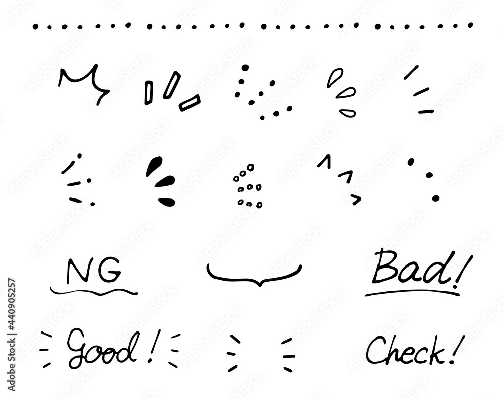 Vetor Do Stock シンプルな装飾アイコン 手書きイラスト 使いやすい線画 おしゃれなデザイン Adobe Stock