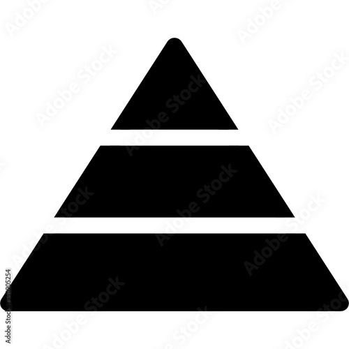 pyramid icon vector