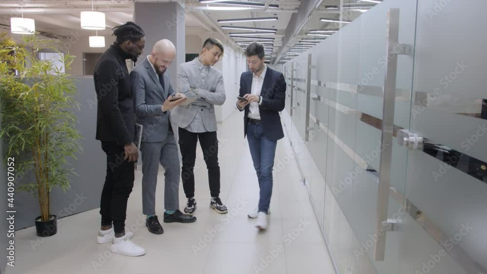 meeting of the company's executives. Discussion of a new project. Multi-racial team African American, Asian and European meeting of the company's executives. Discussion of a new project. Multi-racial team African American, Asian and European