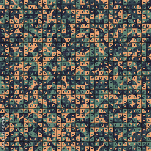 Abstract Geometric Pattern generative computational art illustration