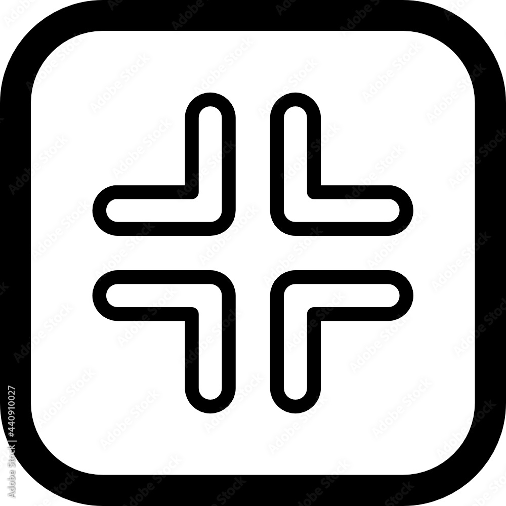 Fototapeta premium shrink screen icon vector