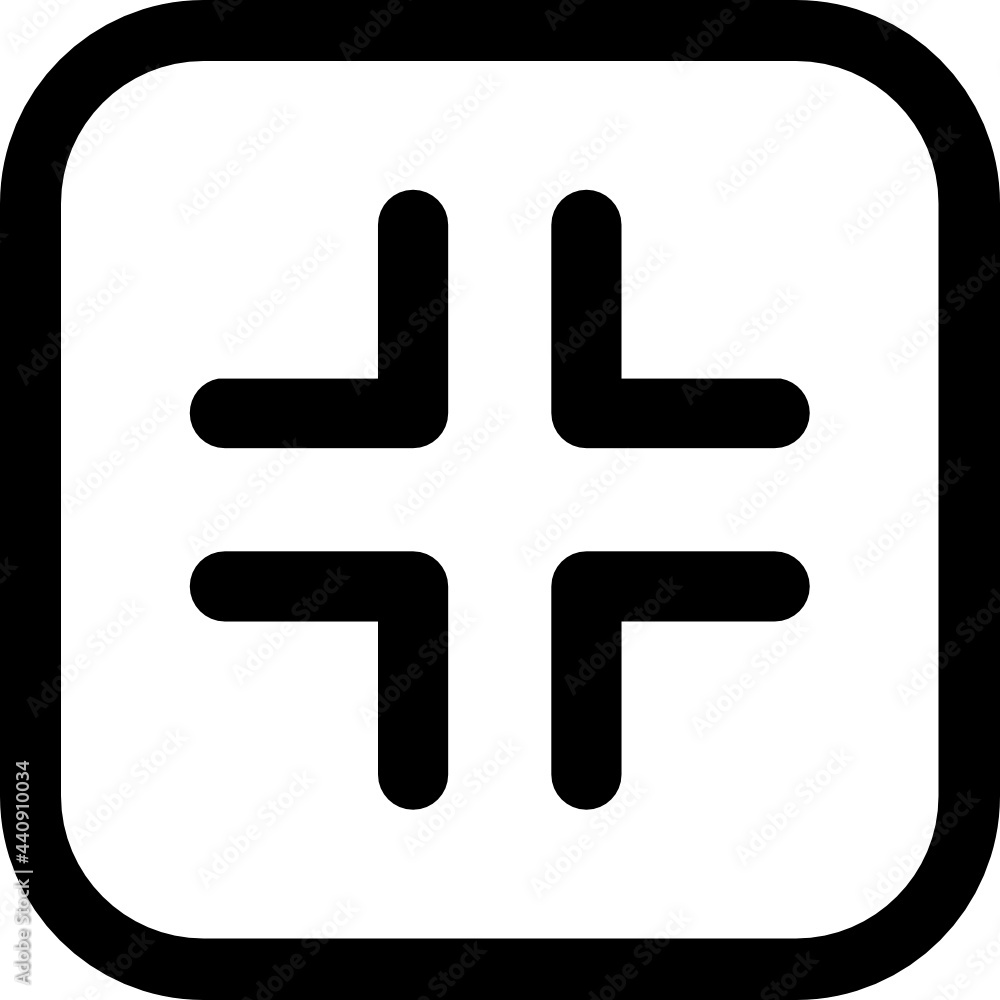 Fototapeta premium shrink screen icon vector