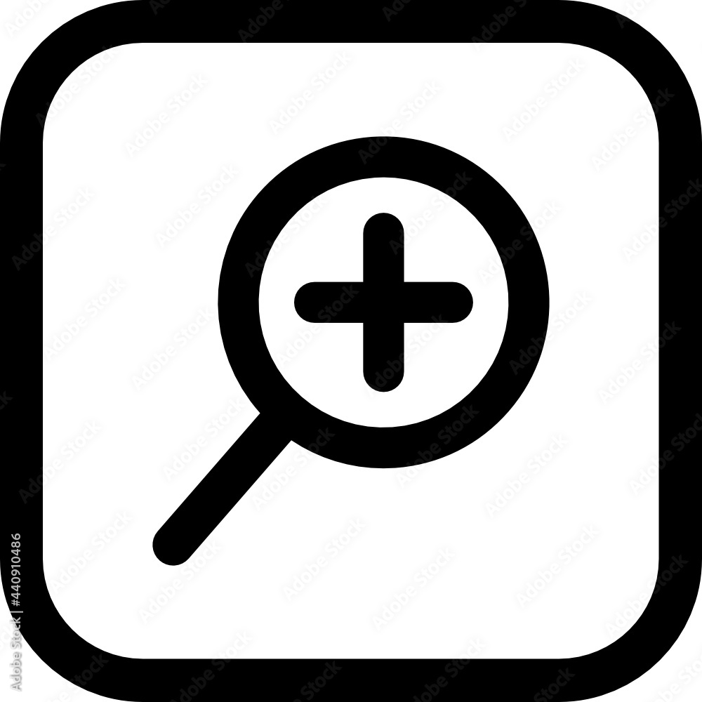 Obraz premium zoom in icon vector