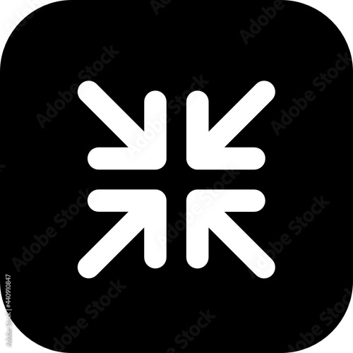 shrink screen icon vector