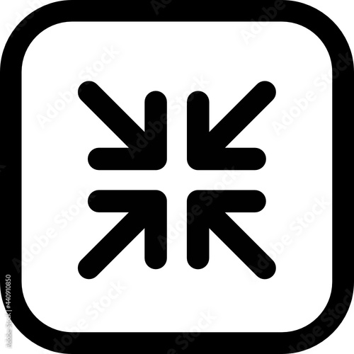 shrink screen icon vector