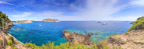 Summertime: Tremiti Islands' Archipelago. San Domino Island: Cala of Arenas (Cala delle Arene ). Gargano National Park (Apulia) ITALY.