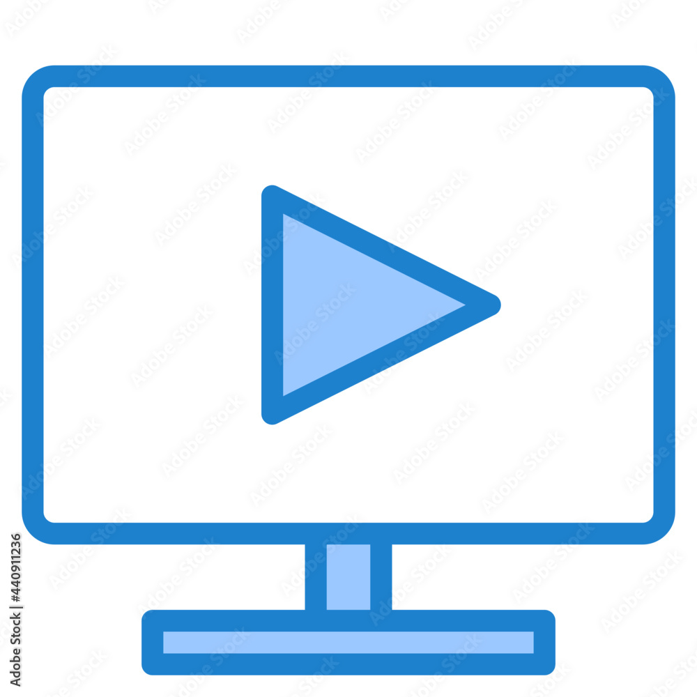 VDO player blue style icon VDO player blue style icon