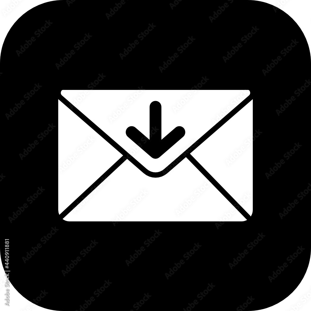 receive mail icon vector