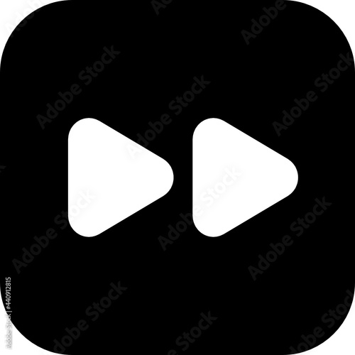 fast forward icon vector