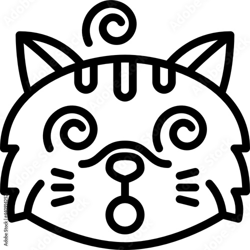 dizzy outline icon