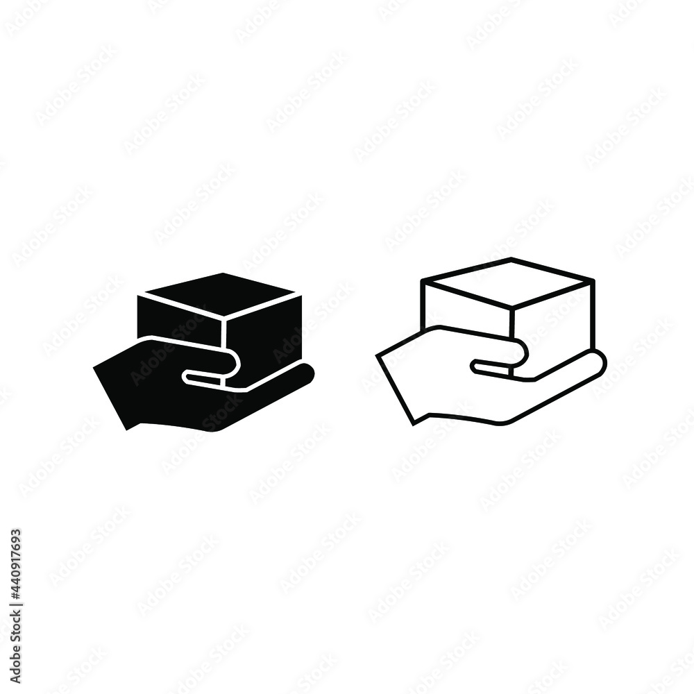 Handle with care icon. symbol of packing. Vector illustration. color editable Handle with care icon. symbol of packing. Vector illustration. color editable