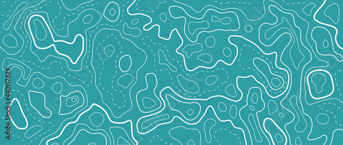 abstract line art background vector.  Mountain topographic map background with lines  texture.  Wallpaper design for wall arts, fabric , packaging , web, banner, app, wallpaper.