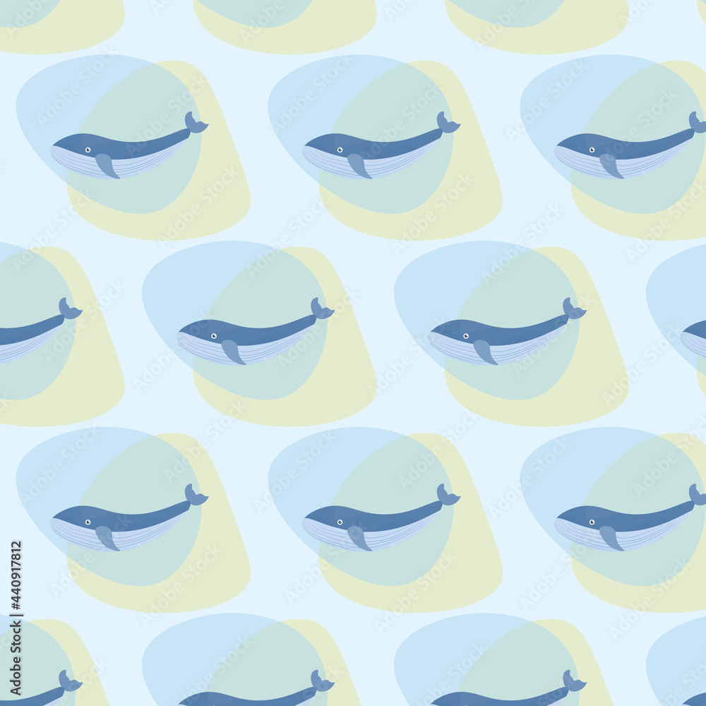 pattern with whales, suitable for textiles and children's products pattern with whales, suitable for textiles and children's products